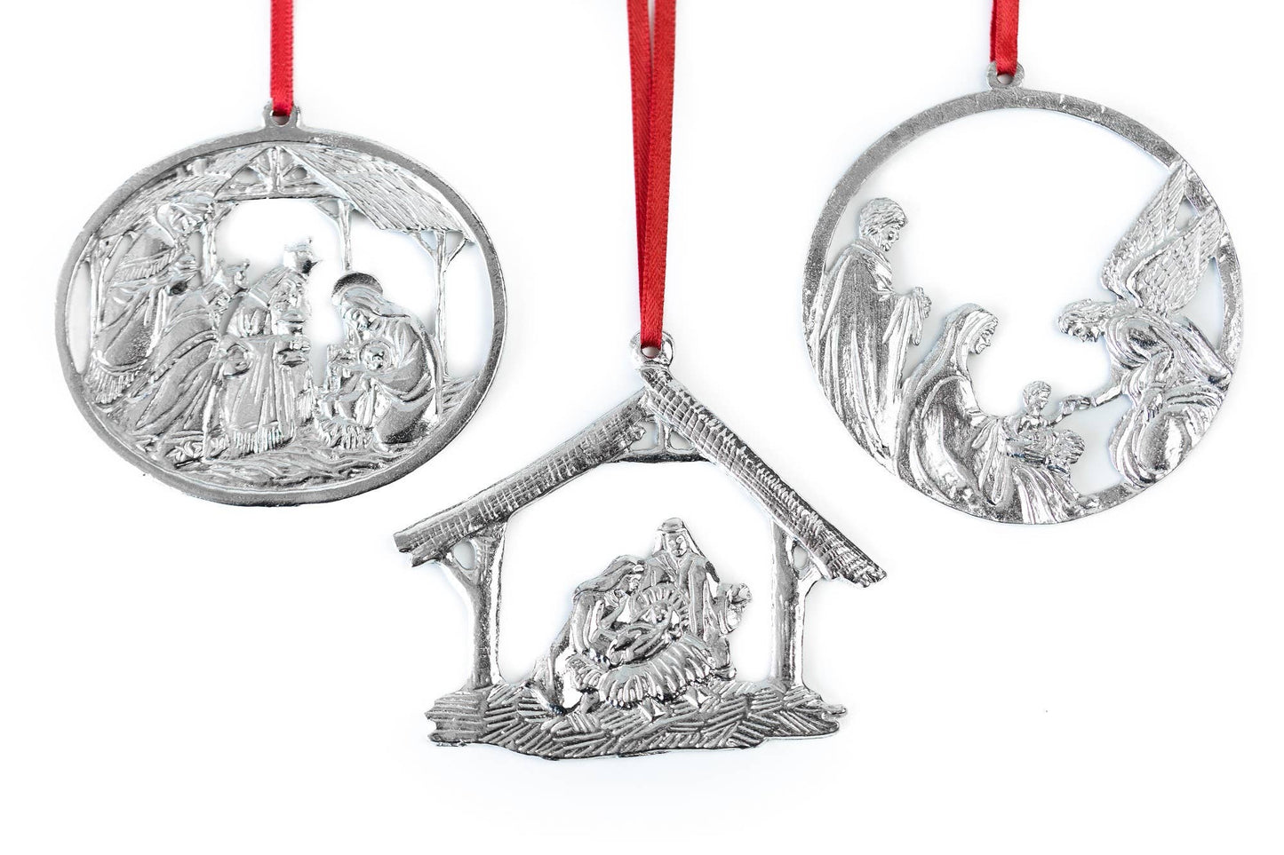 Pewter nativity