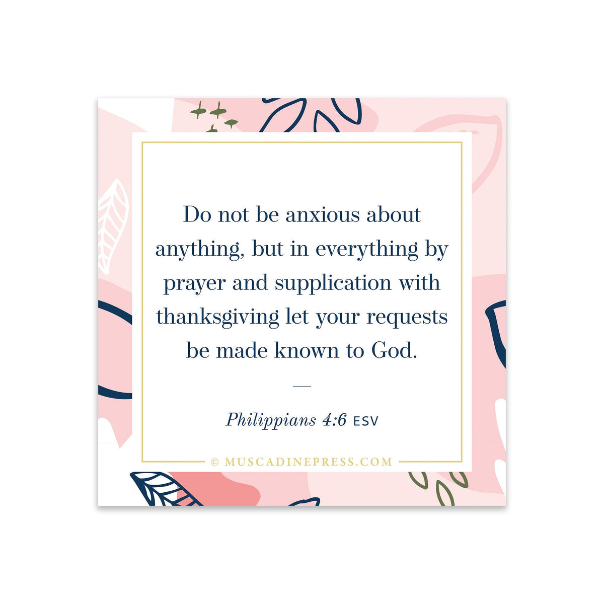 Scripture Mirror Cling, Do Not Be Anxious