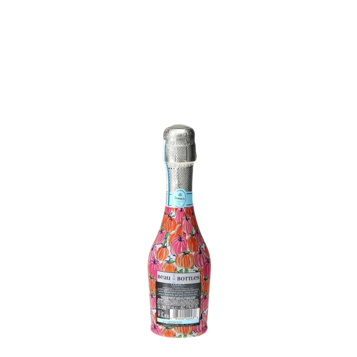 Pink & Orange Pumpkins Mini Prosecco Wraps