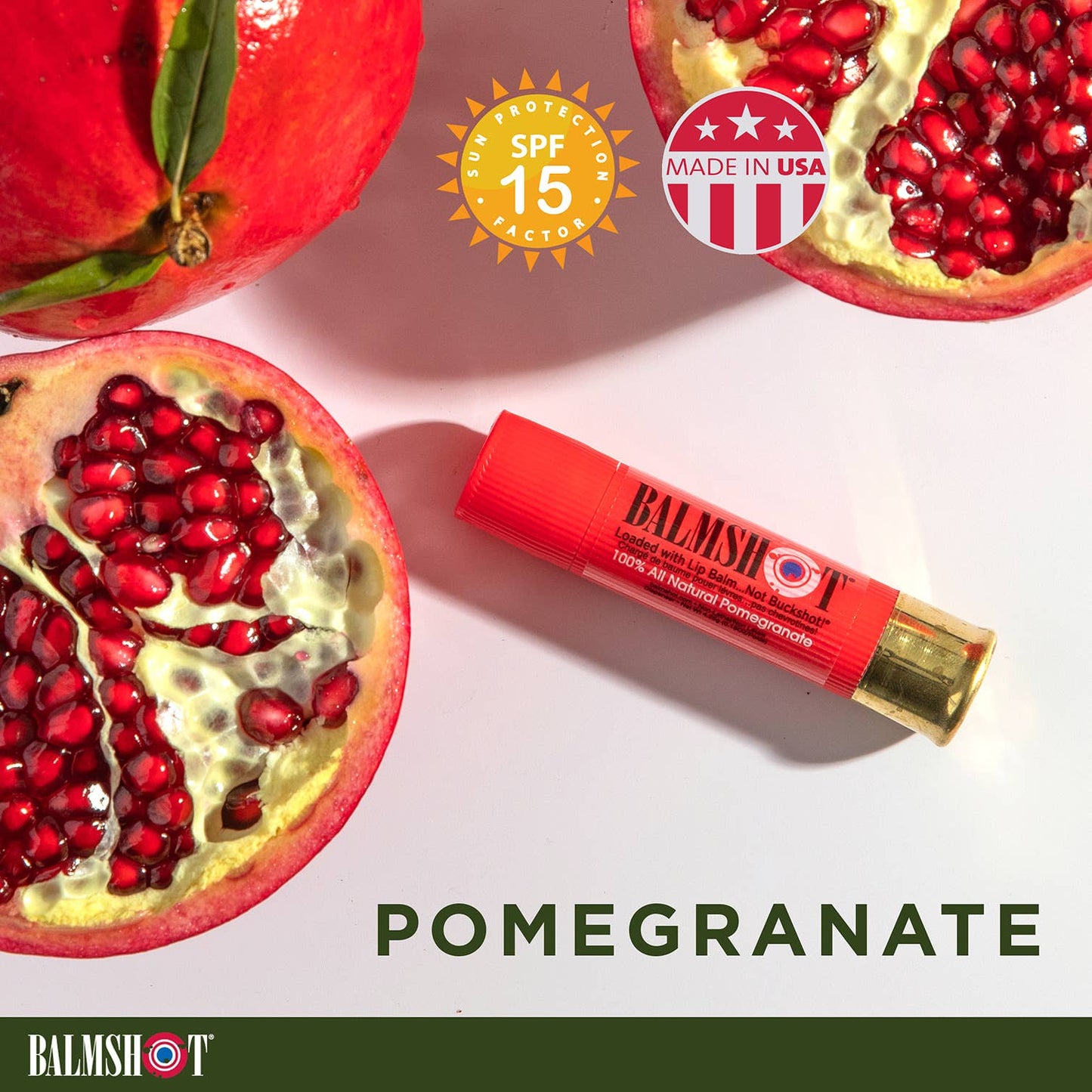 Balmshot pomegranate lip balm