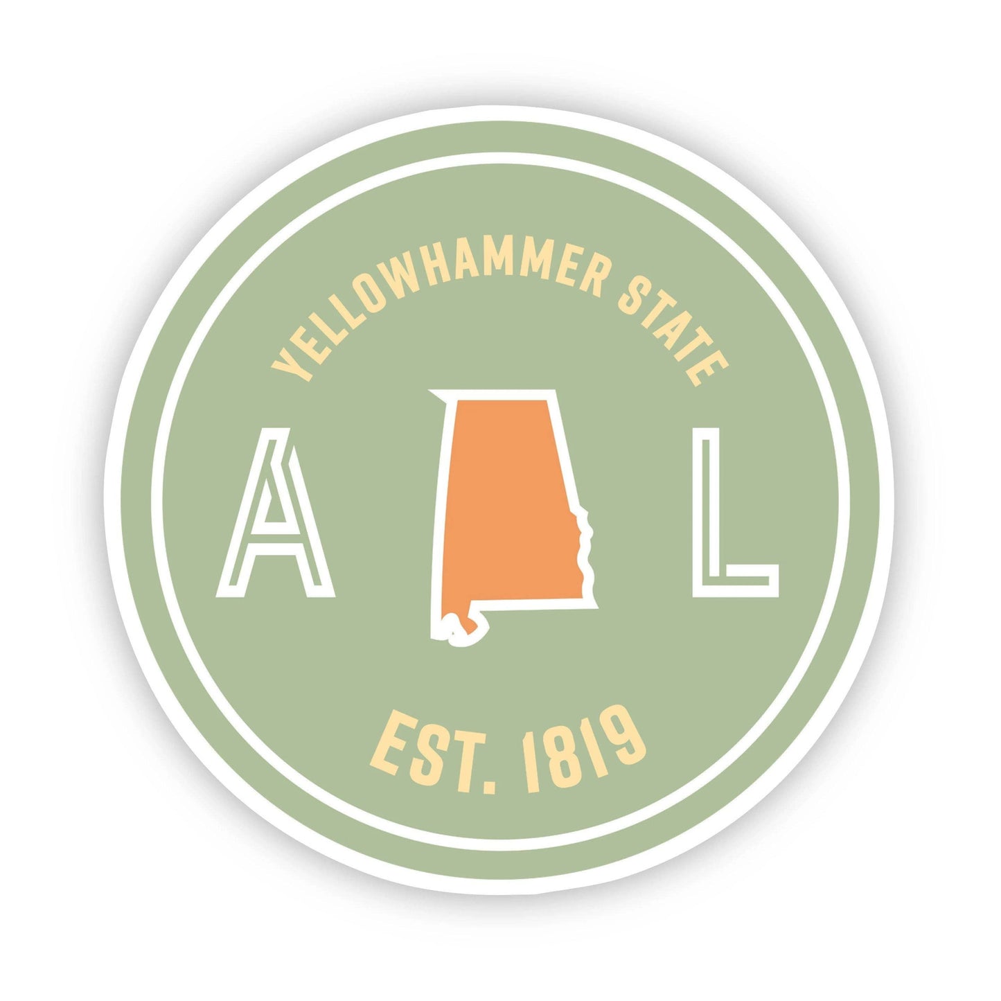 Yellowhammer State Alabama Sticker