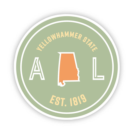 Yellowhammer State Alabama Sticker
