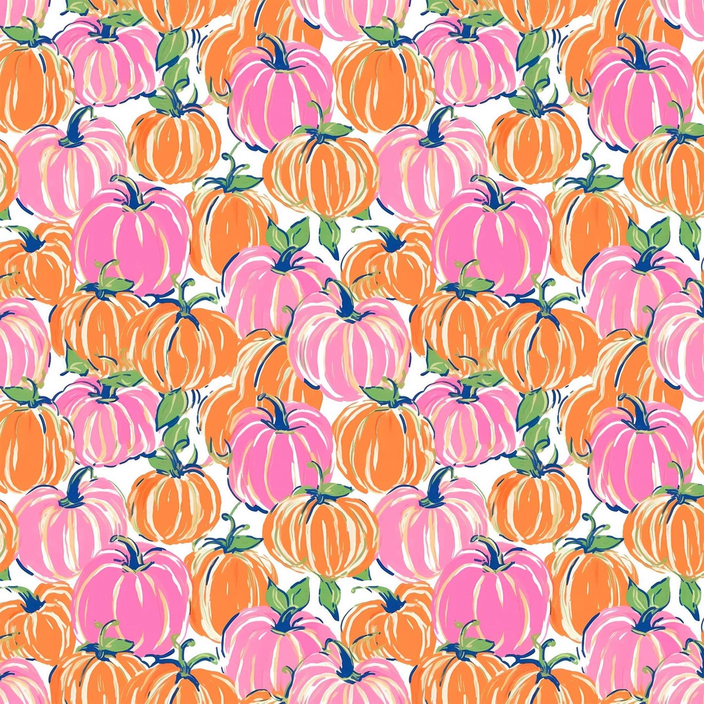 Pink & Orange Pumpkins Mini Prosecco Wraps