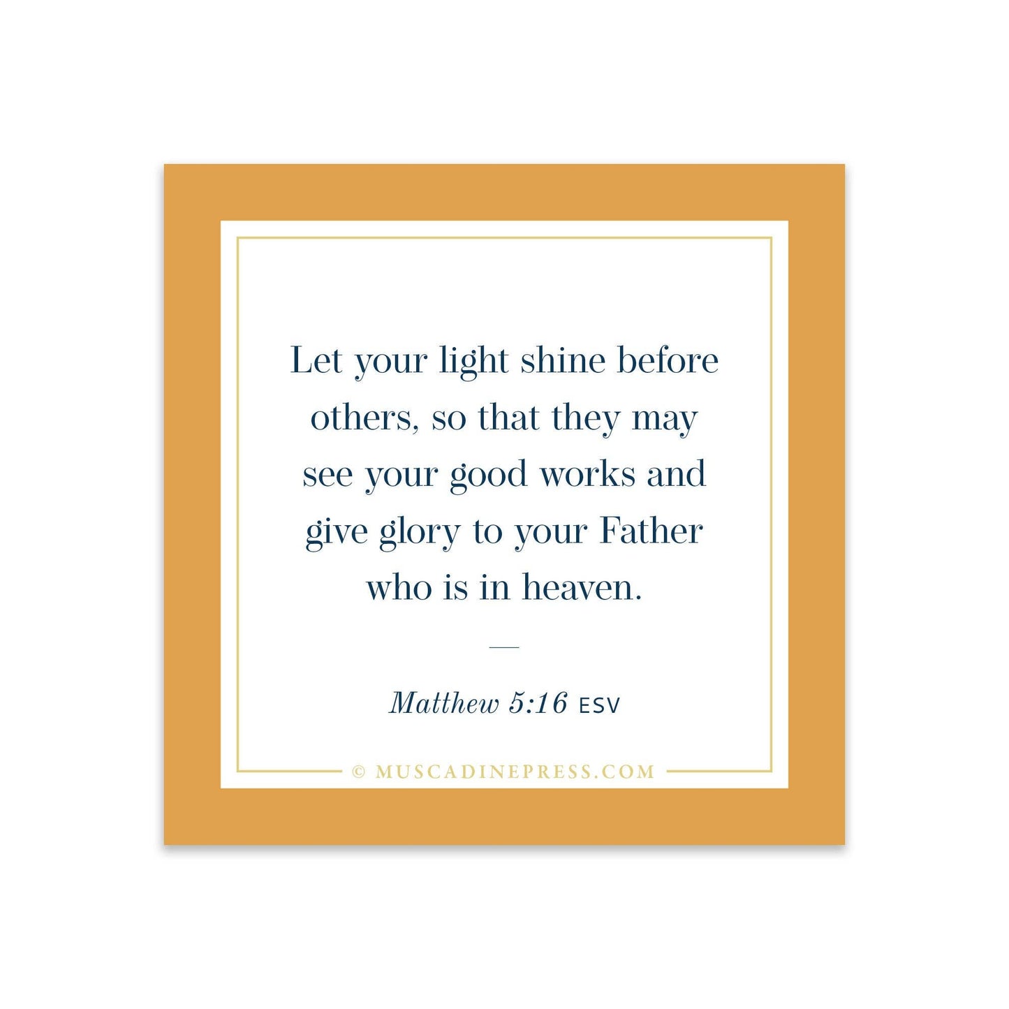 Scripture Mirror Cling, Let Your Light Shine