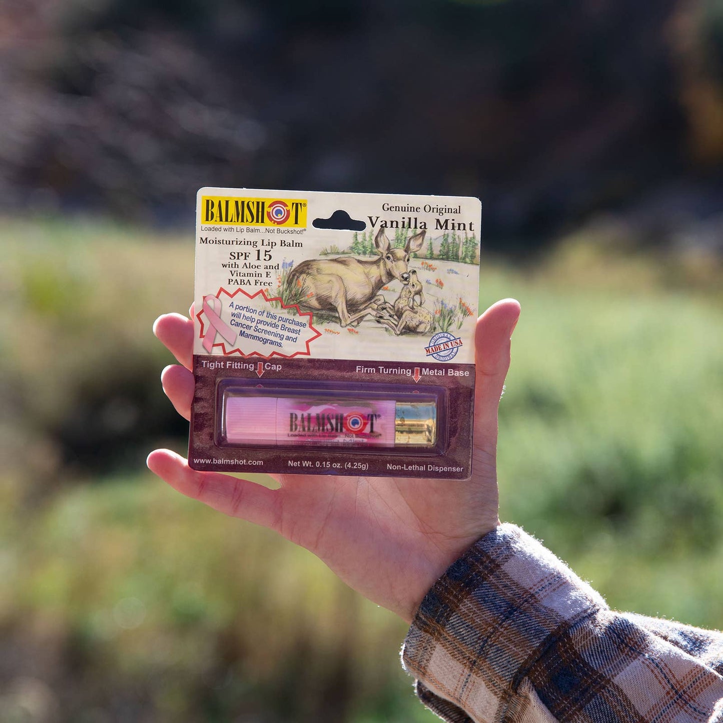 Balmshot Pink Camo Vanilla Mint Lip Balm