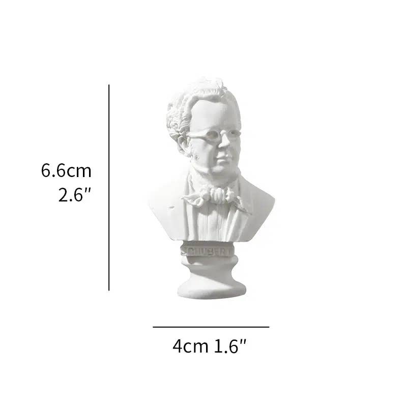 Miniature Greek Busts - Intricately Carved: David