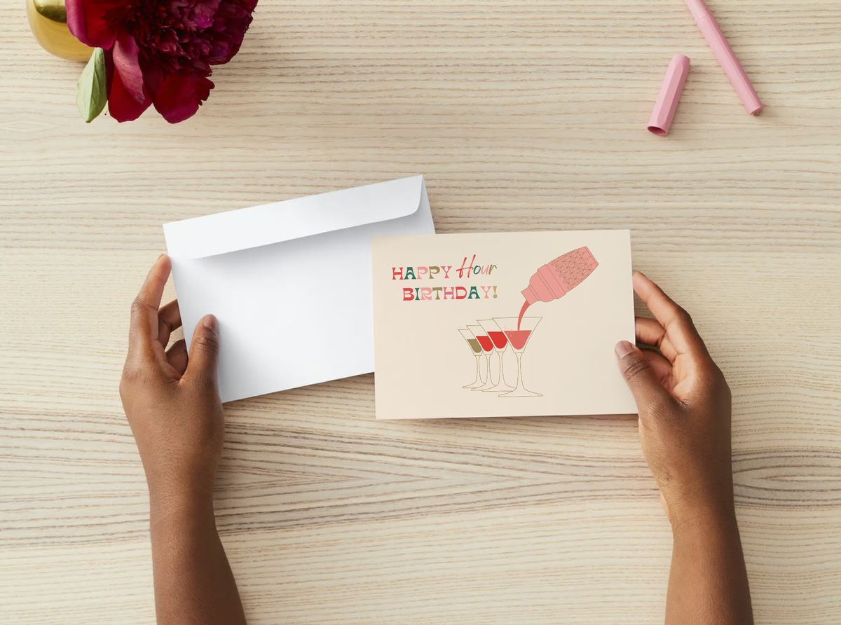 Cheers Postcards/Greeting Cards: This calls for cocktails!
