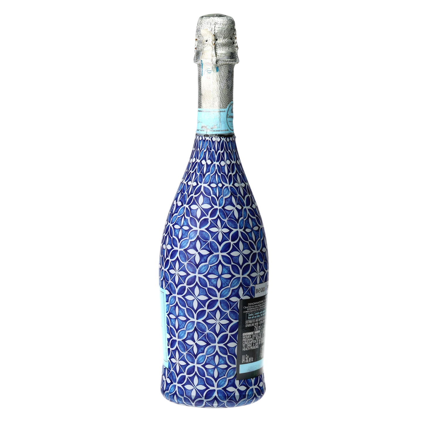 Andalusian Tile Prosecco Bottle Wrap