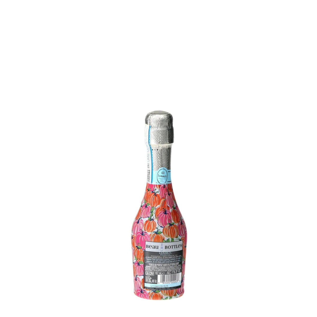 Pink & Orange Pumpkins Mini Prosecco Wraps