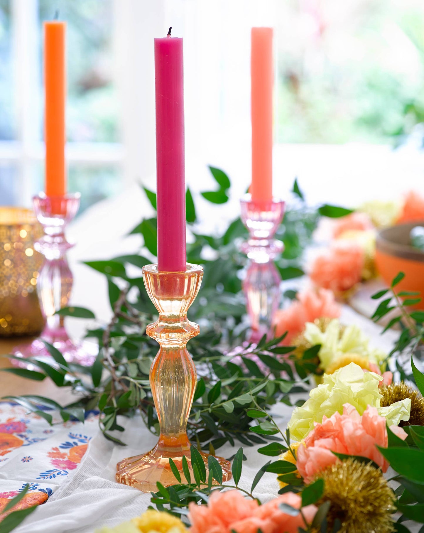 Warm Glass Candle Holder