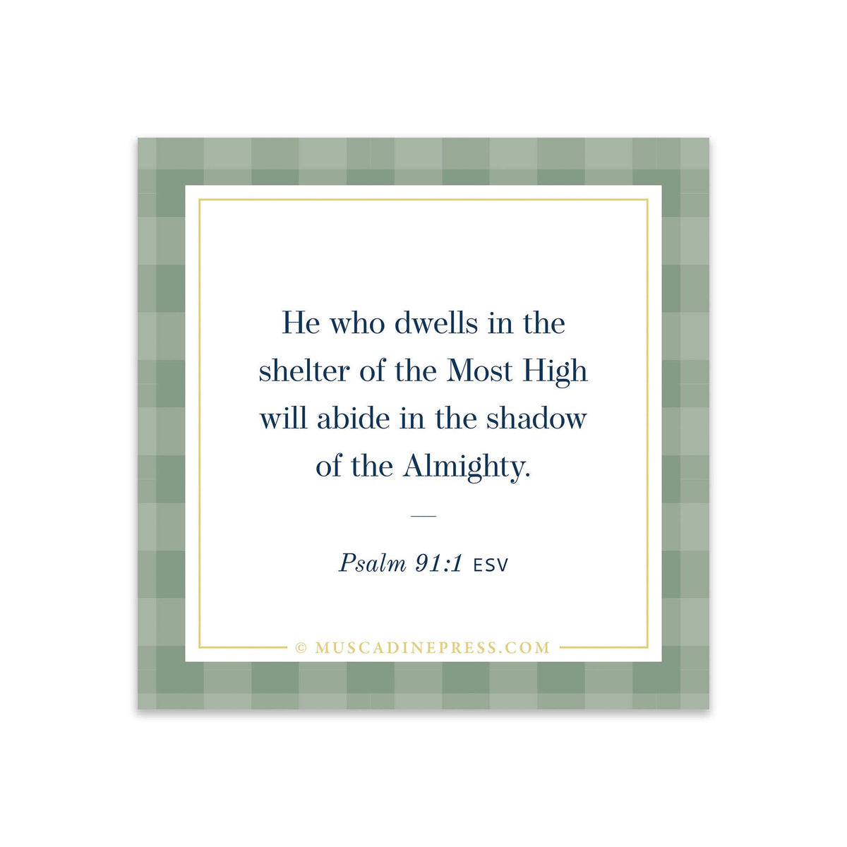 Scripture Mirror Cling, He Who Dwells