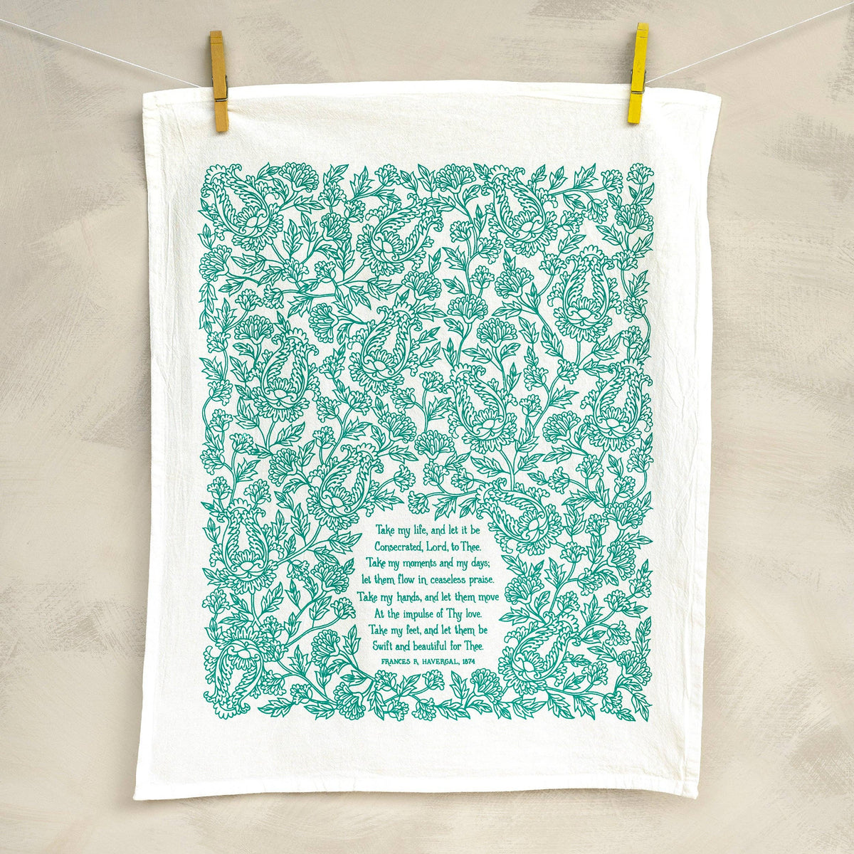 Take My Life and Let It Be Hymn Tea Towel