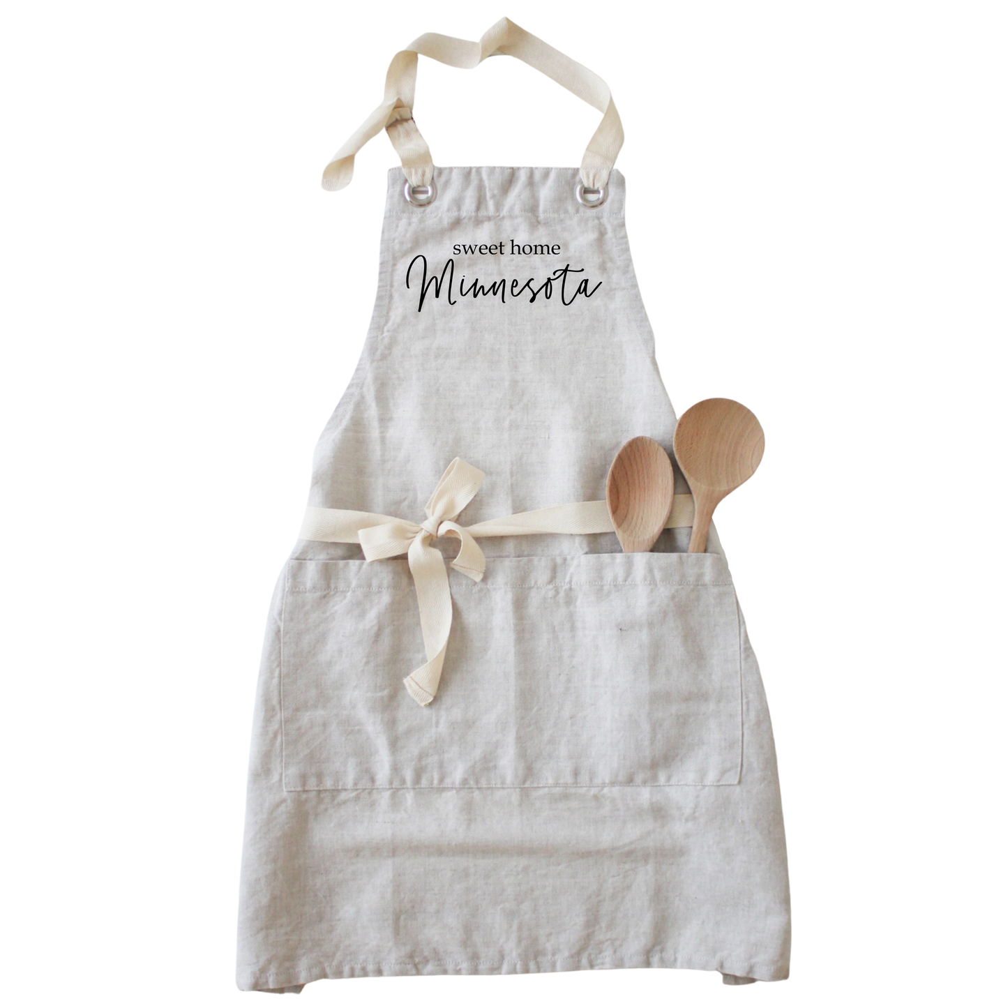 Sweet Home Location Custom Apron: Natural