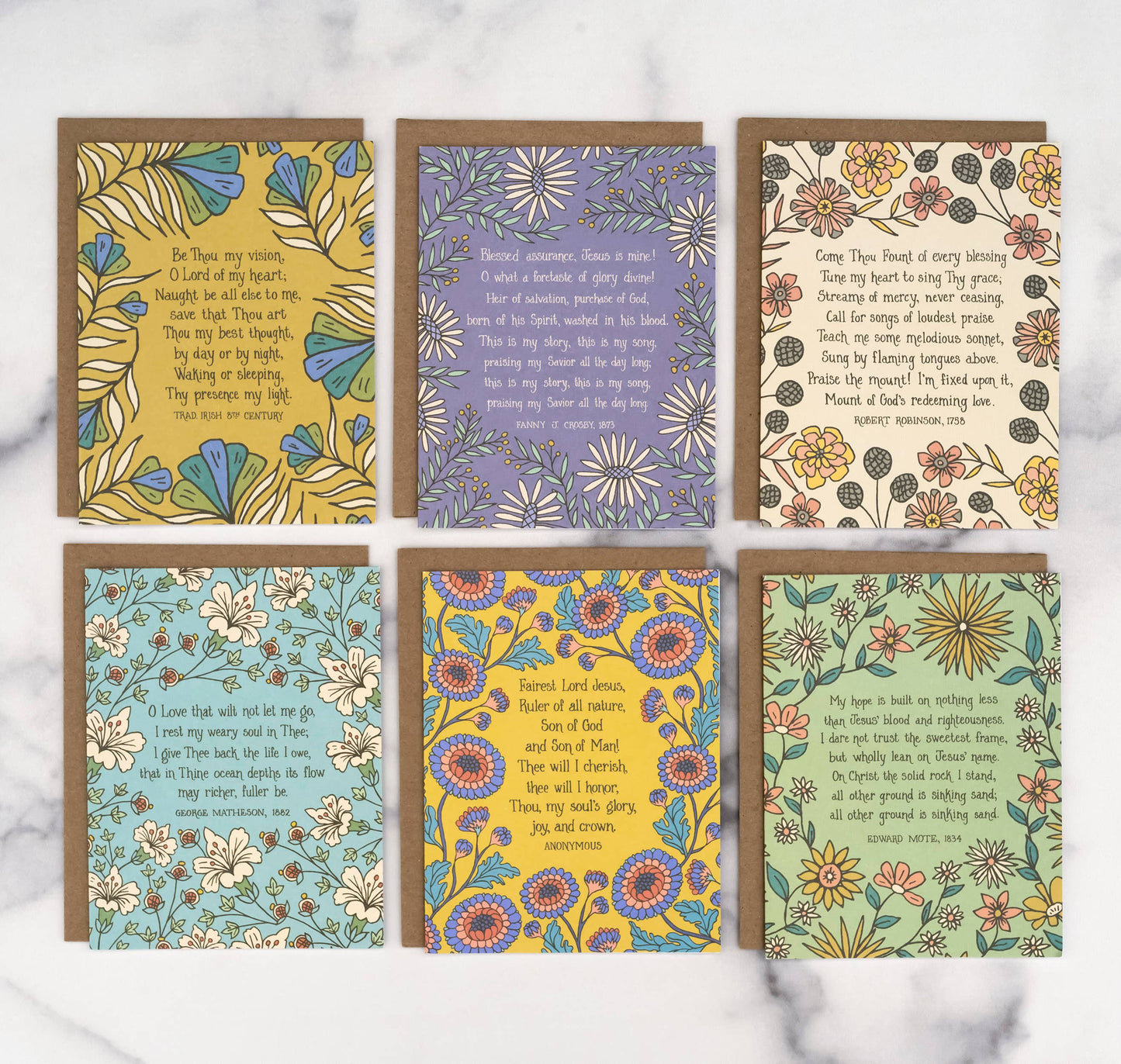 6 Hymn Greeting Cards — Crosby