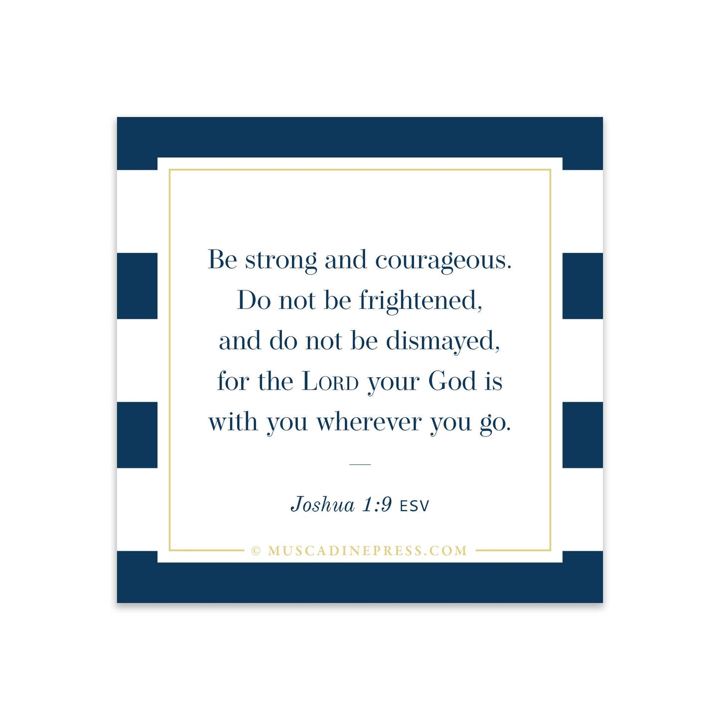 Scripture Mirror Cling, Be Strong and Courageous