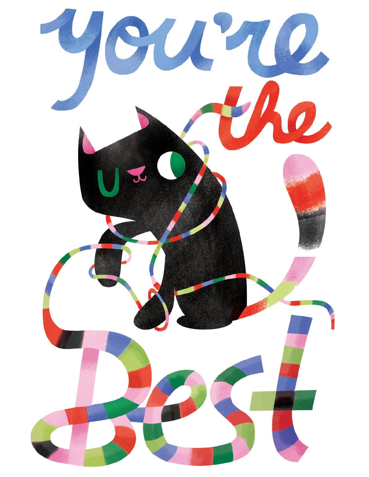 You're the Best Postcard w/envelope