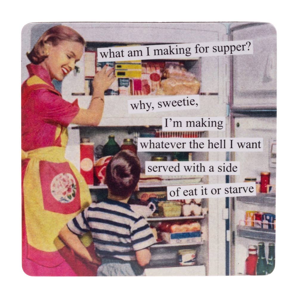 Fridge Magnet 3 3/8" Starve Anne Taintor