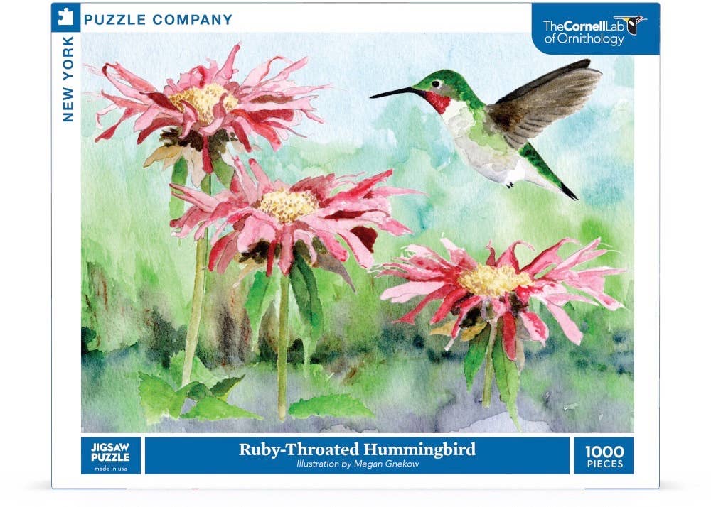 Ruby-throated Hummingbird - 1000 Piece Jigsaw Puzzle