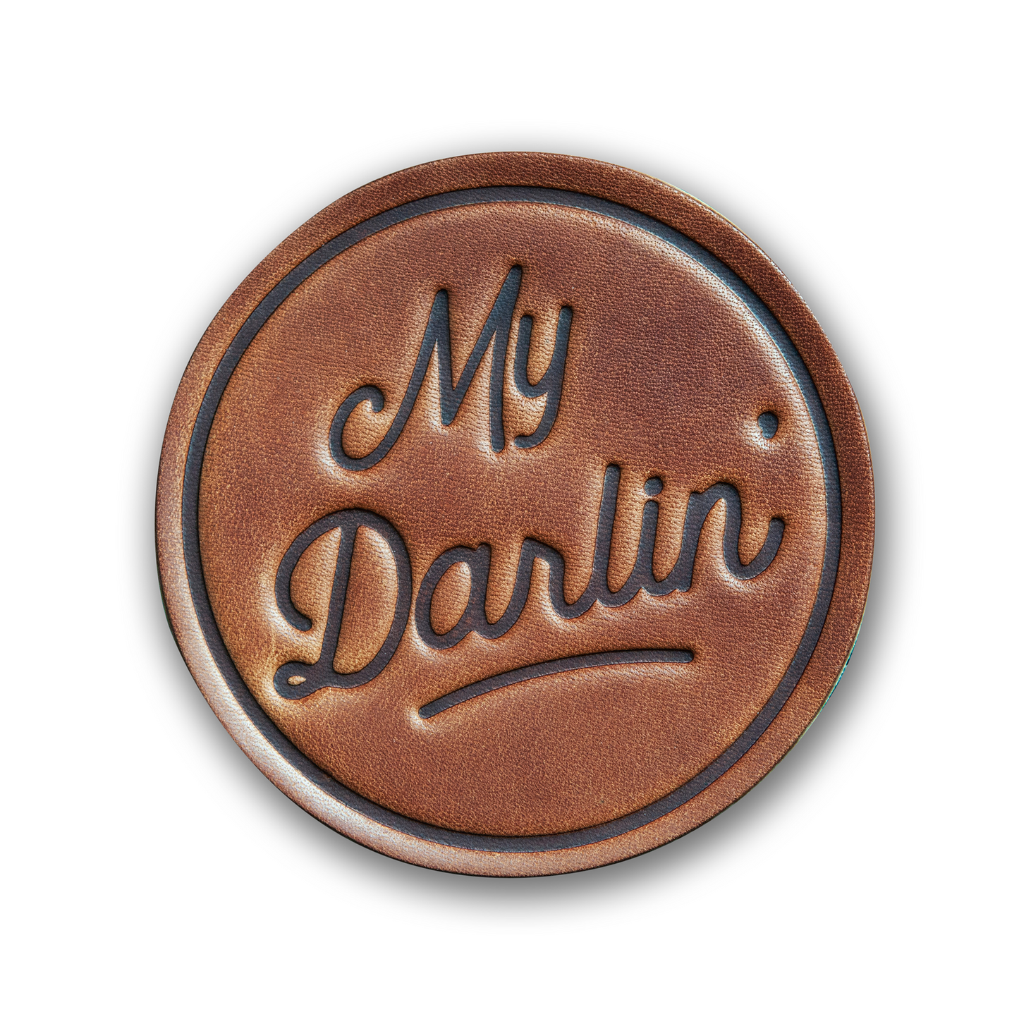 My Darlin Leather Coaster