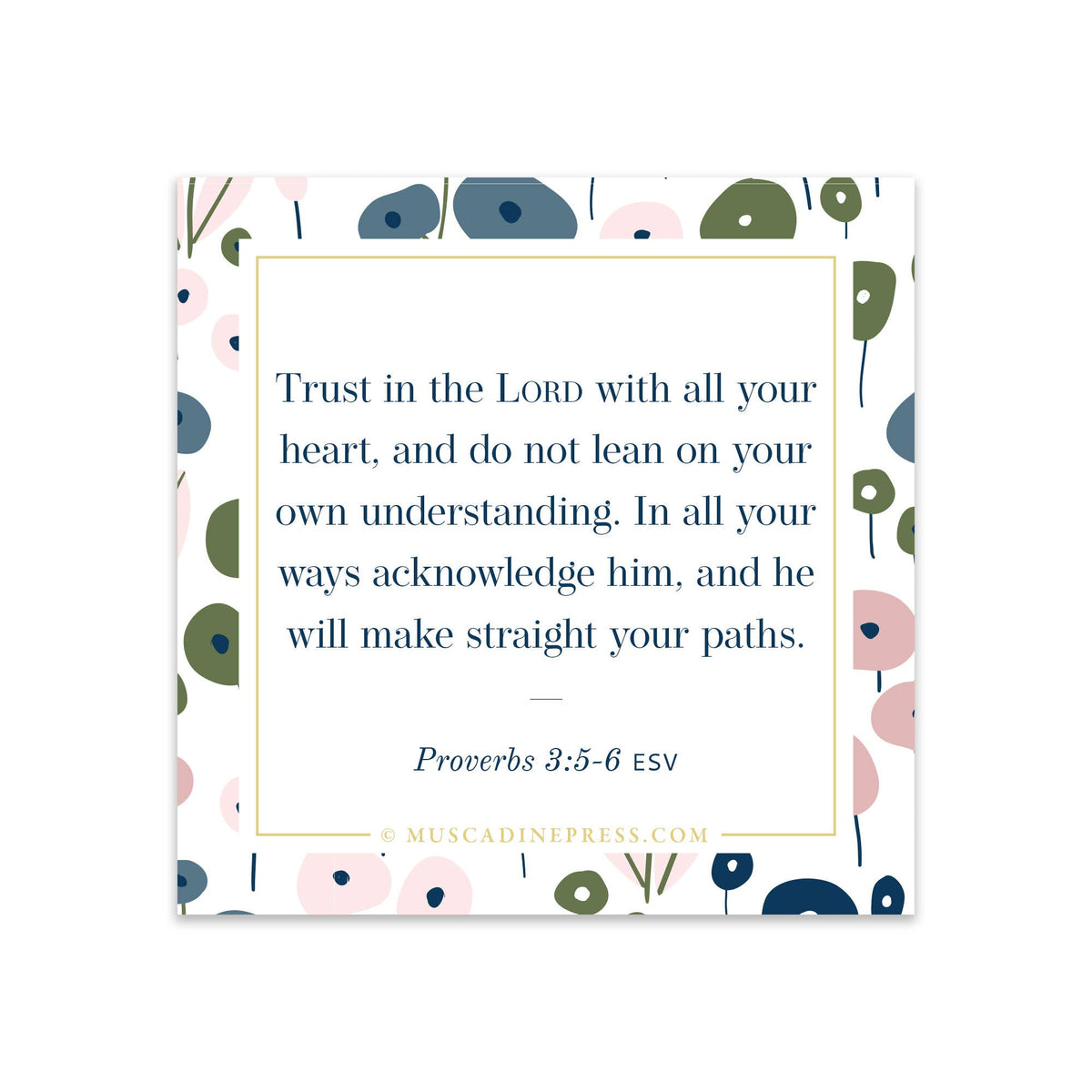 Scripture Mirror Cling, Trust in the Lord