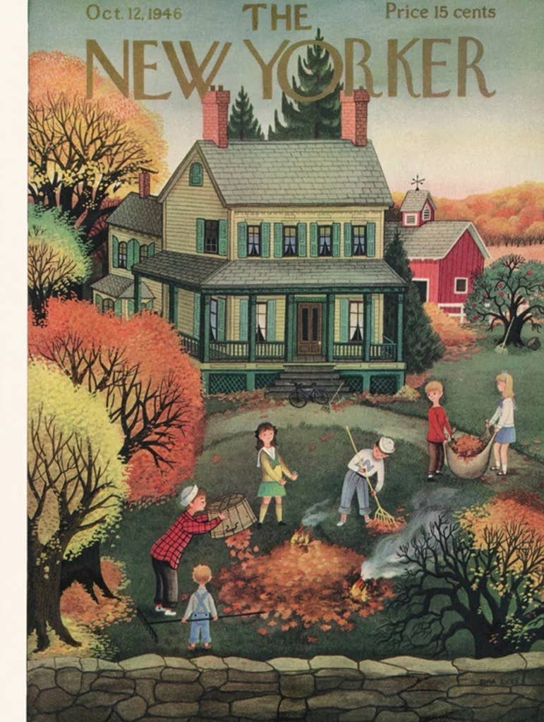 Raking Leaves - 1000 Piece Jigsaw Puzzle