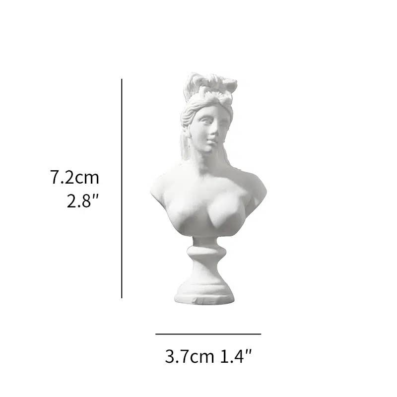 Miniature Greek Busts - Intricately Carved: David