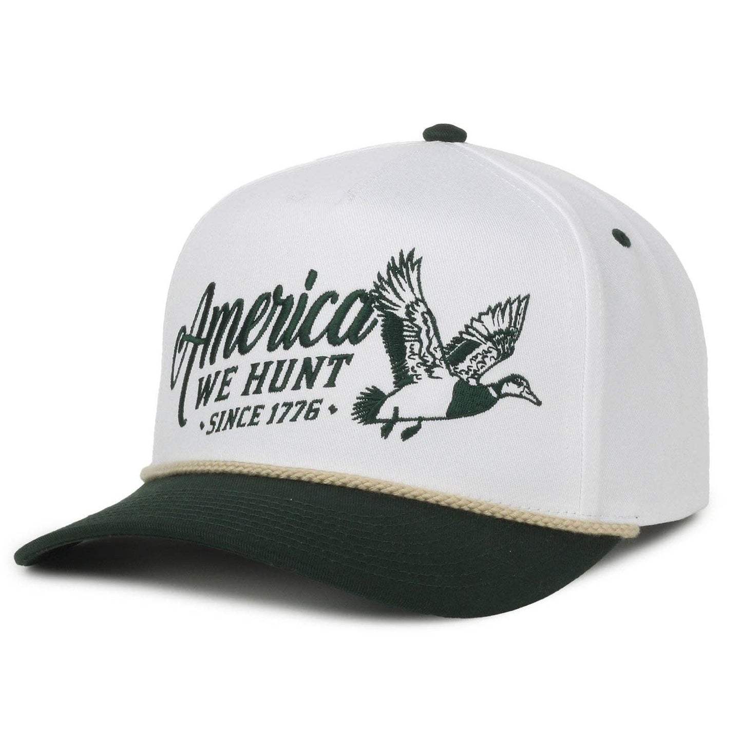 We Hunt Mallards Hat: Olive/Camo