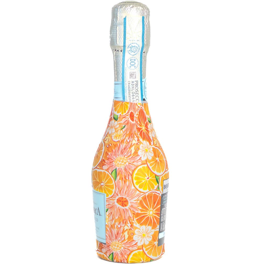 Beau Bottles Preppy Watercolor Oranges - MINI Prosecco Collection