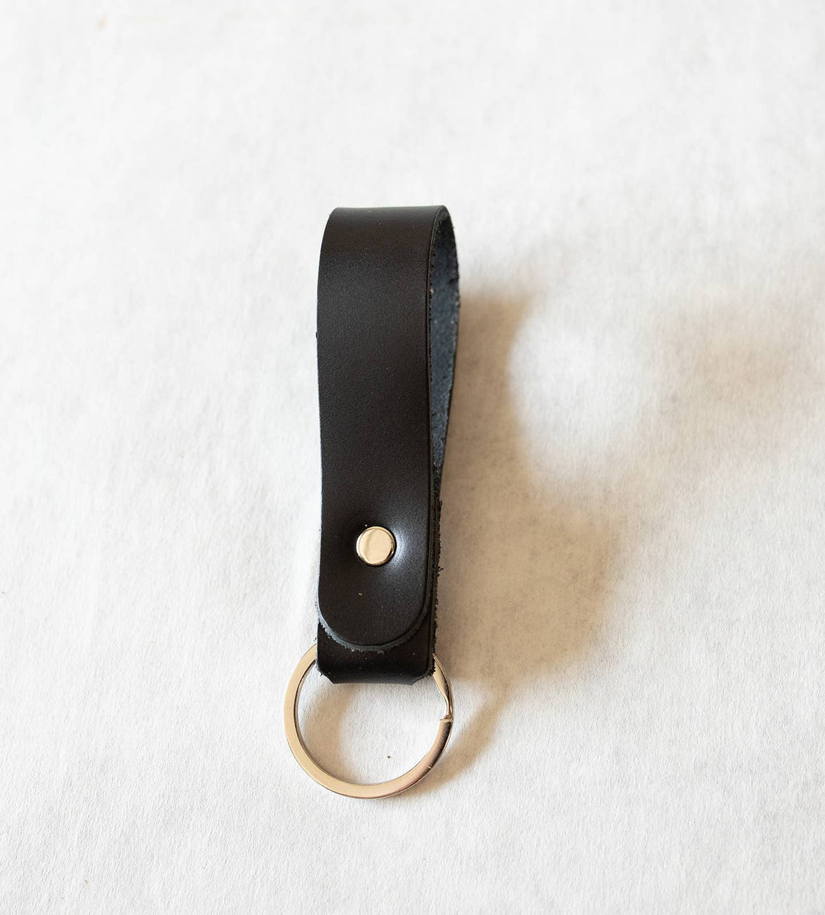 Leather Key Ring - Keychain: Kelly Green