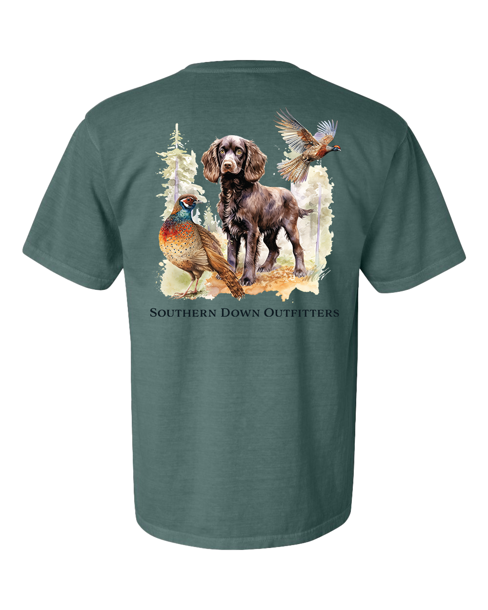 Pheasant Brittany Tee: 2X