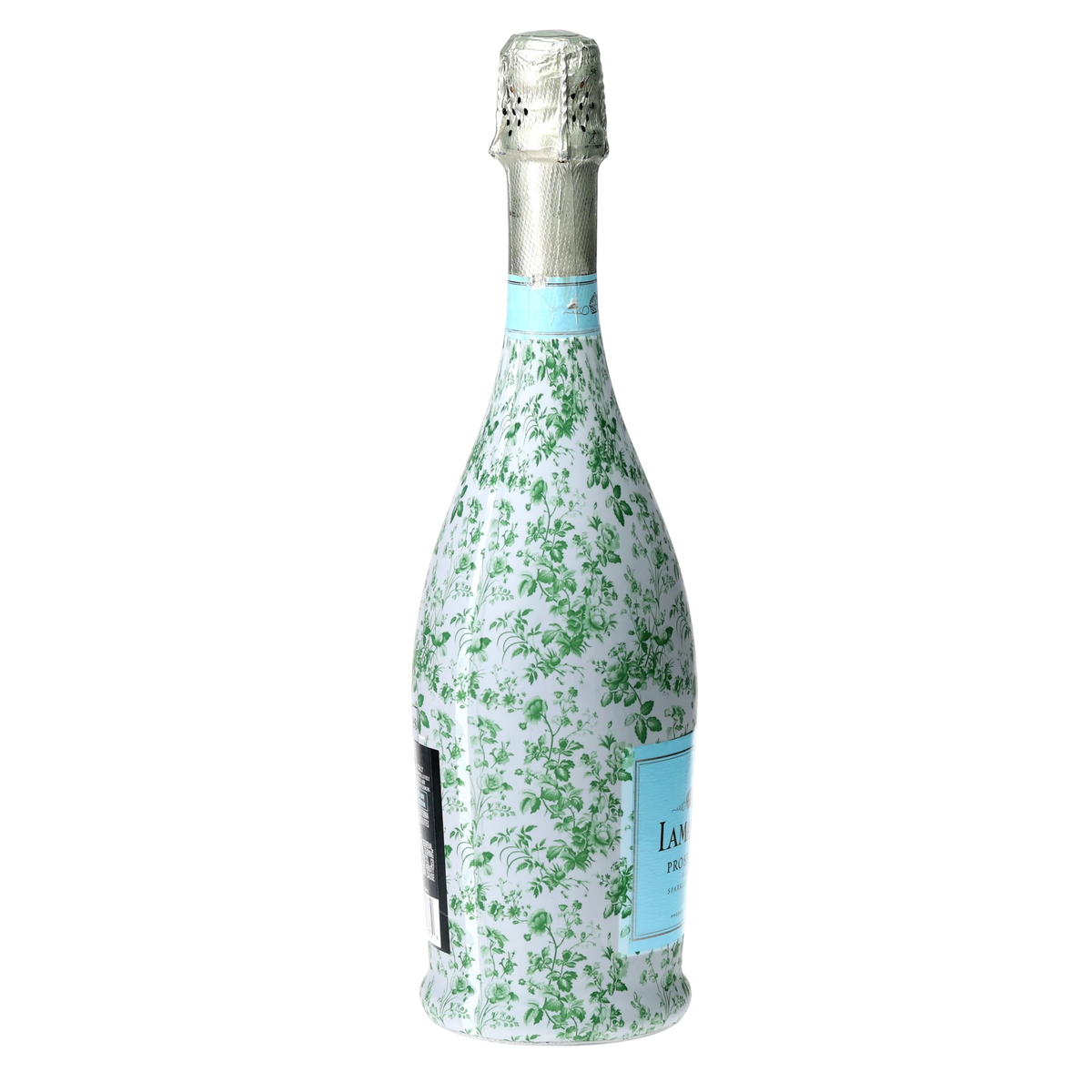 Beau Bottles Grandmillennial Green Floral Prosecco Bottle Wrap