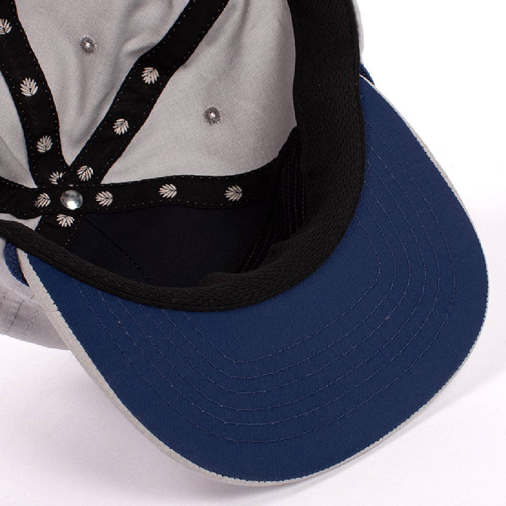 Logo Hat: Silver/Blue