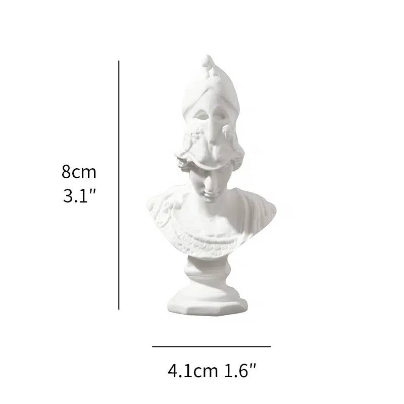 Miniature Greek Busts - Intricately Carved: David