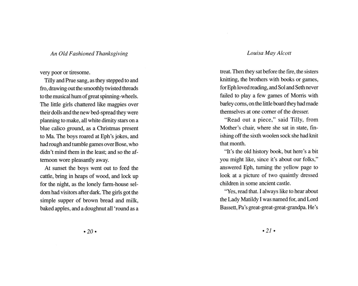An Old-Fashioned Thanksgiving