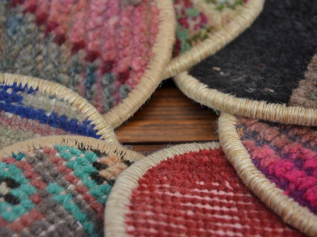 Vintage Kilim Rug Coaster