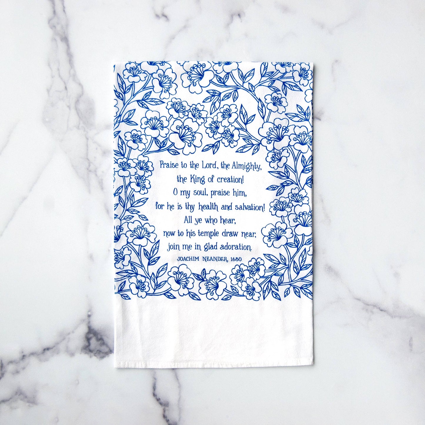 Praise to the Lord Hymn Tea Towel