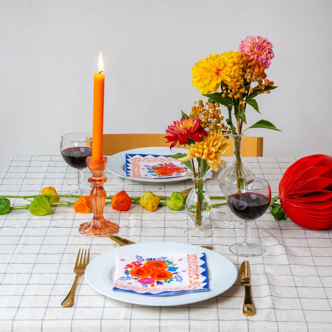 Orange & Pink Taper Candles | POS | Mothers Day Gifts |