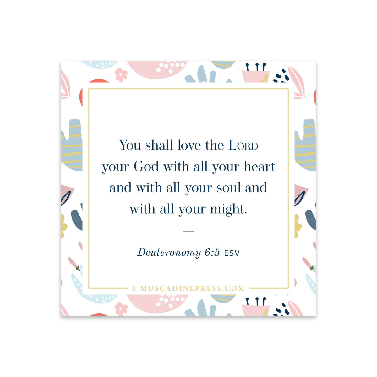 Scripture Mirror Cling, Love the Lord Your God