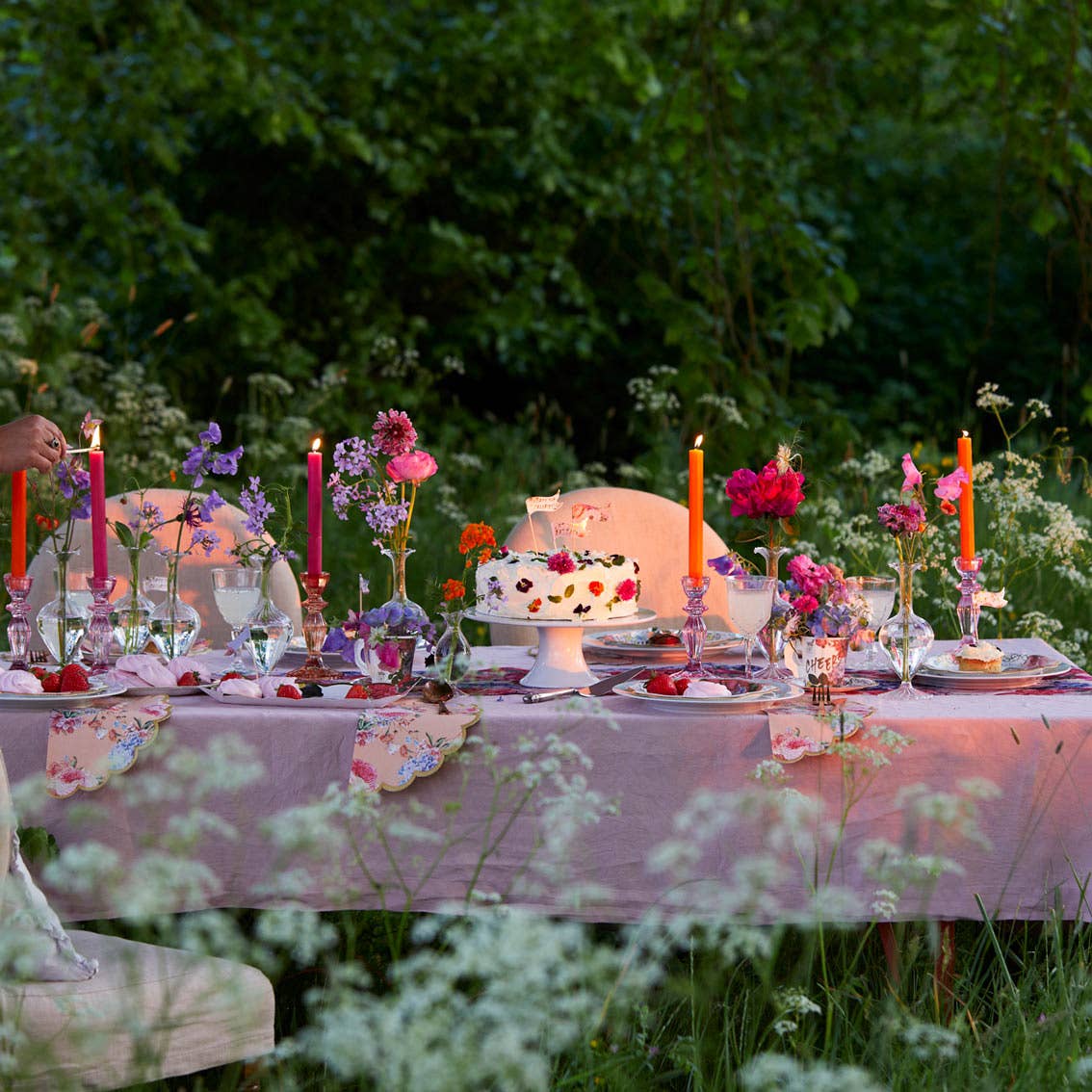 Orange & Pink Taper Candles | POS | Mothers Day Gifts |