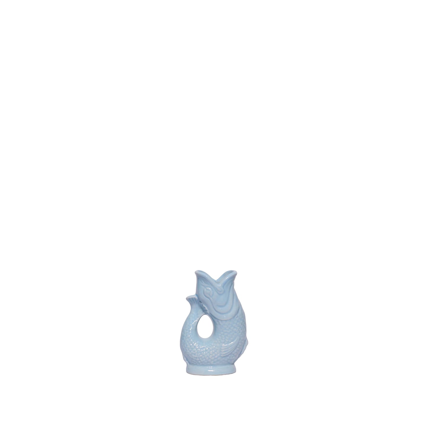 Pale Blue Gluggle Jug: Mini