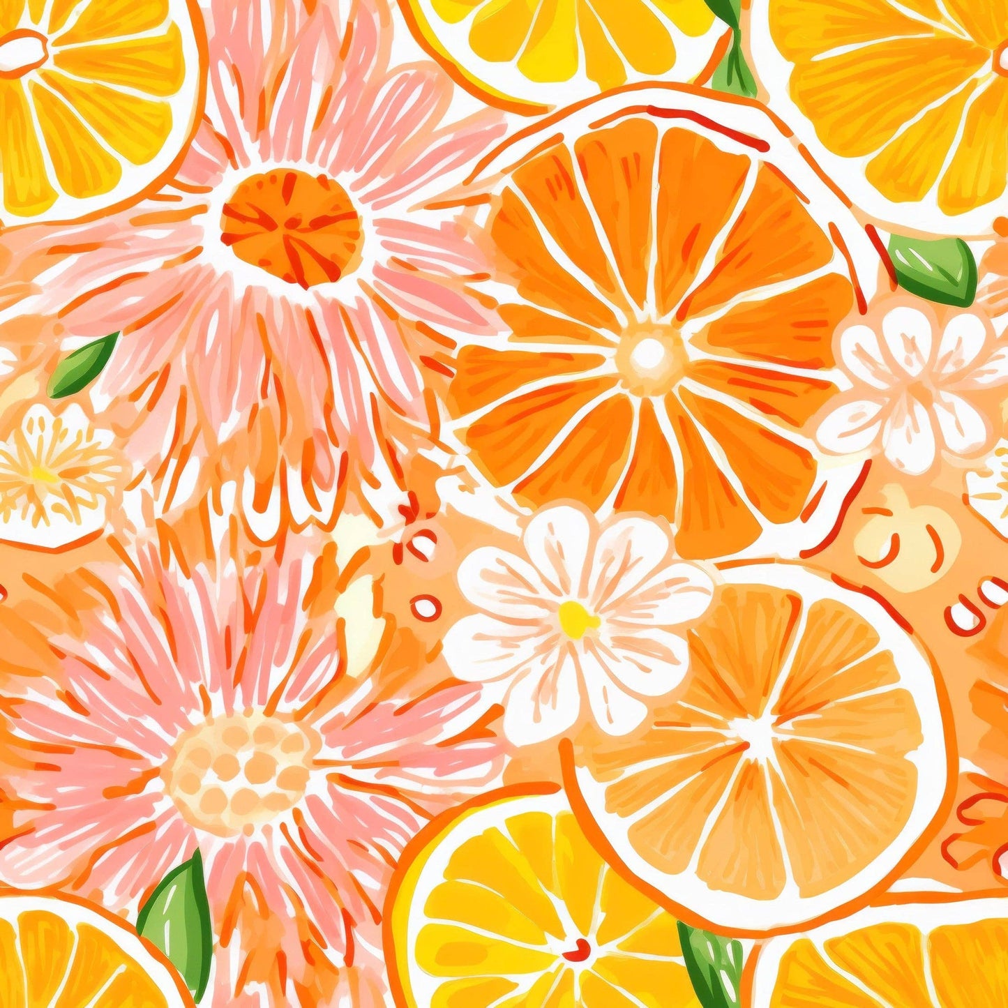 Beau Bottles Preppy Watercolor Oranges - MINI Prosecco Collection