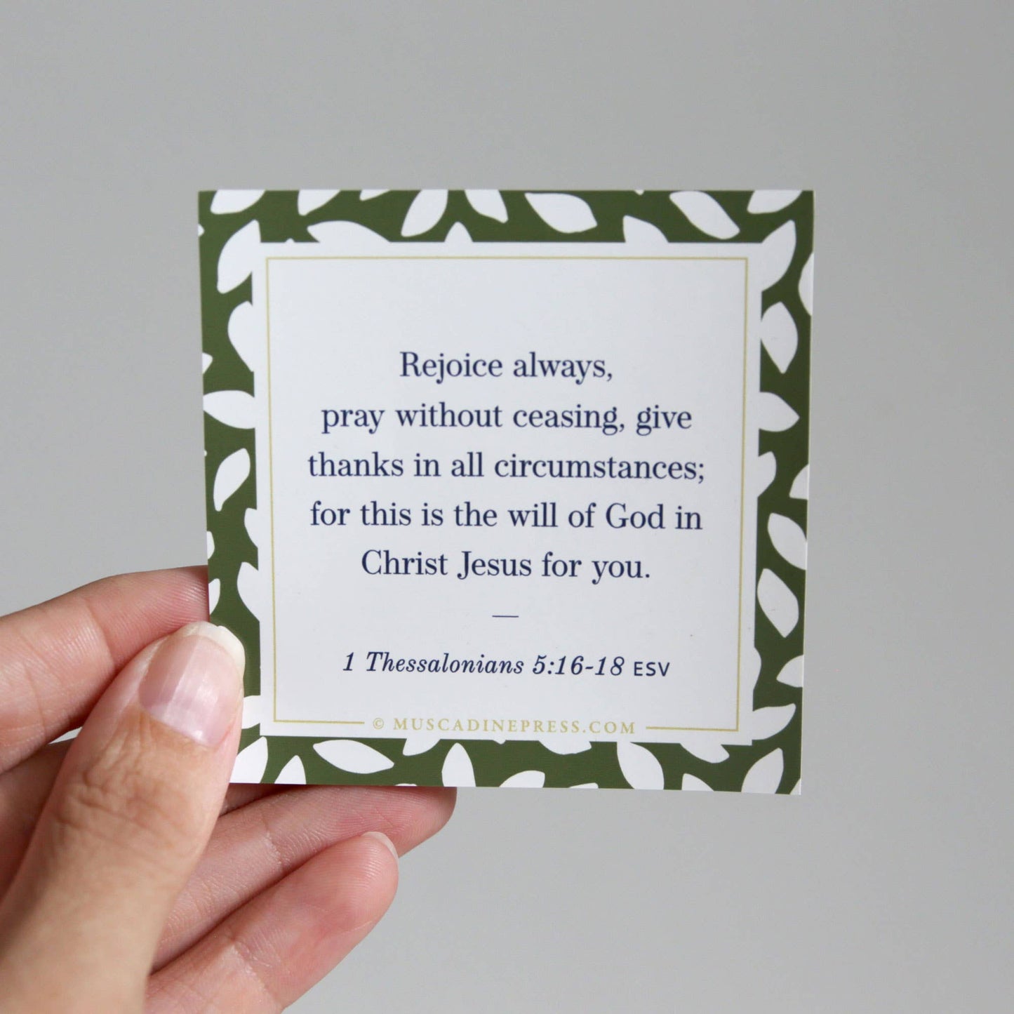 Scripture Mirror Cling, Rejoice Always