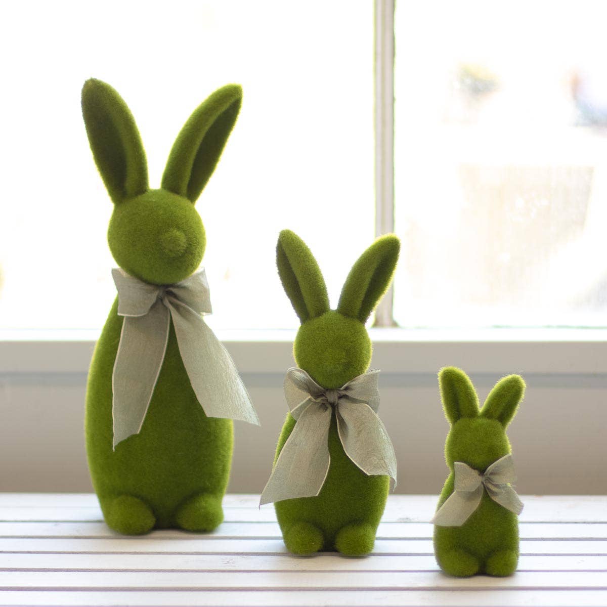 Catherine Bunny Décor   Green   6.3x4.7x13.8