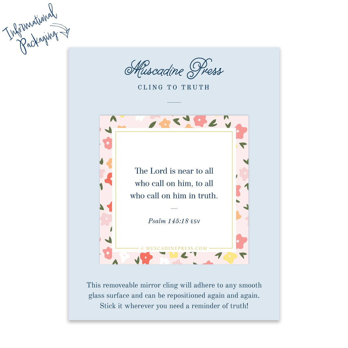 Scripture Mirror Cling, The Lord Is Near