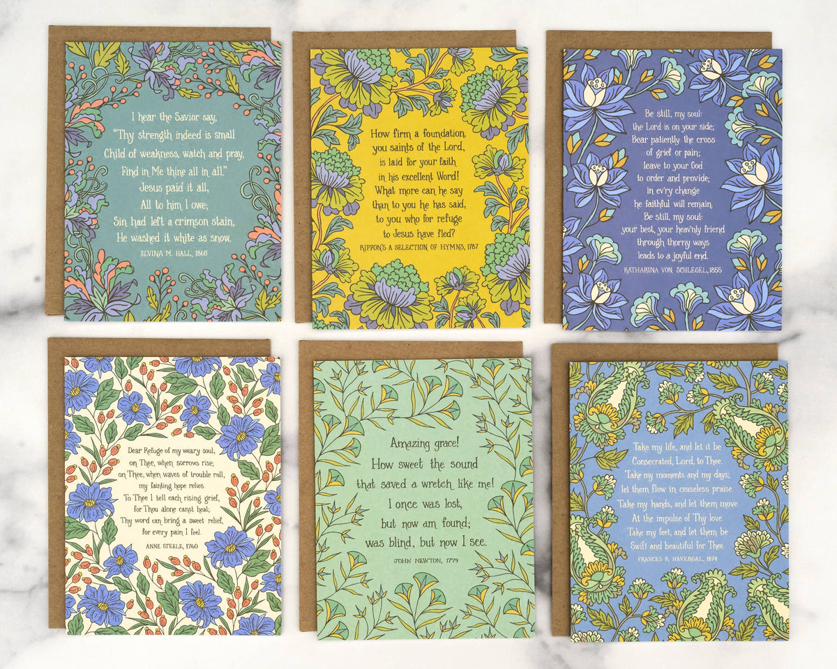 6 Hymn Greeting Cards — Frances