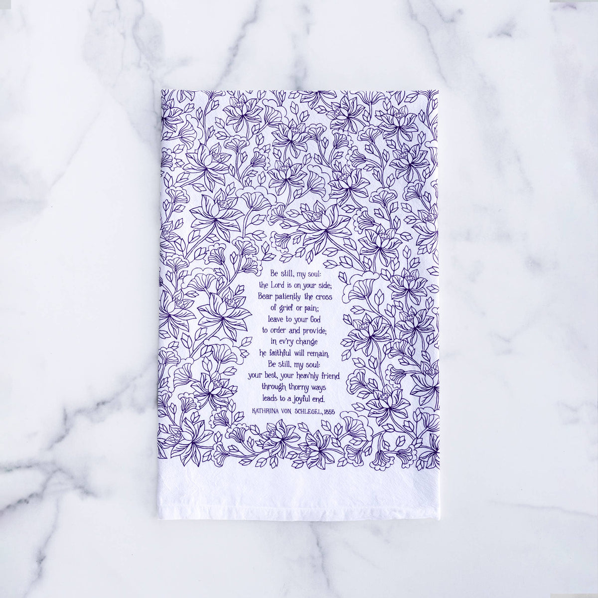 Be Still My Soul Hymn Tea Towel — 24"x20"