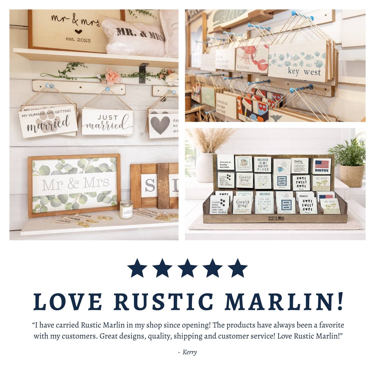 Vintage Soft Blue Personalized Skinny Sign