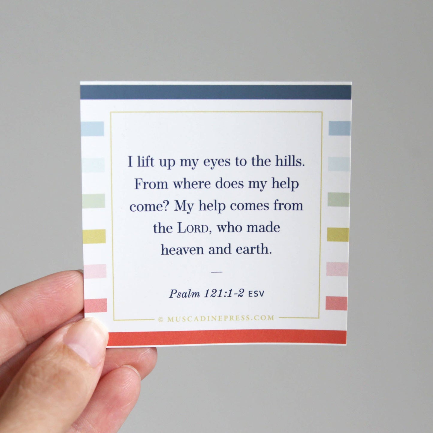 Scripture Mirror Cling, Help from the Lord