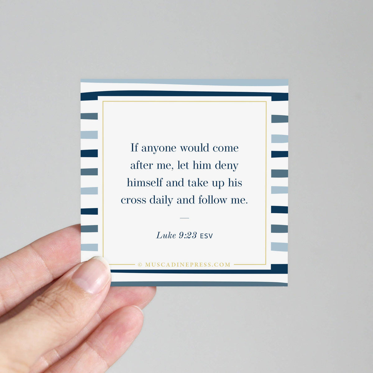Scripture Mirror Cling, Take Up Your Cross