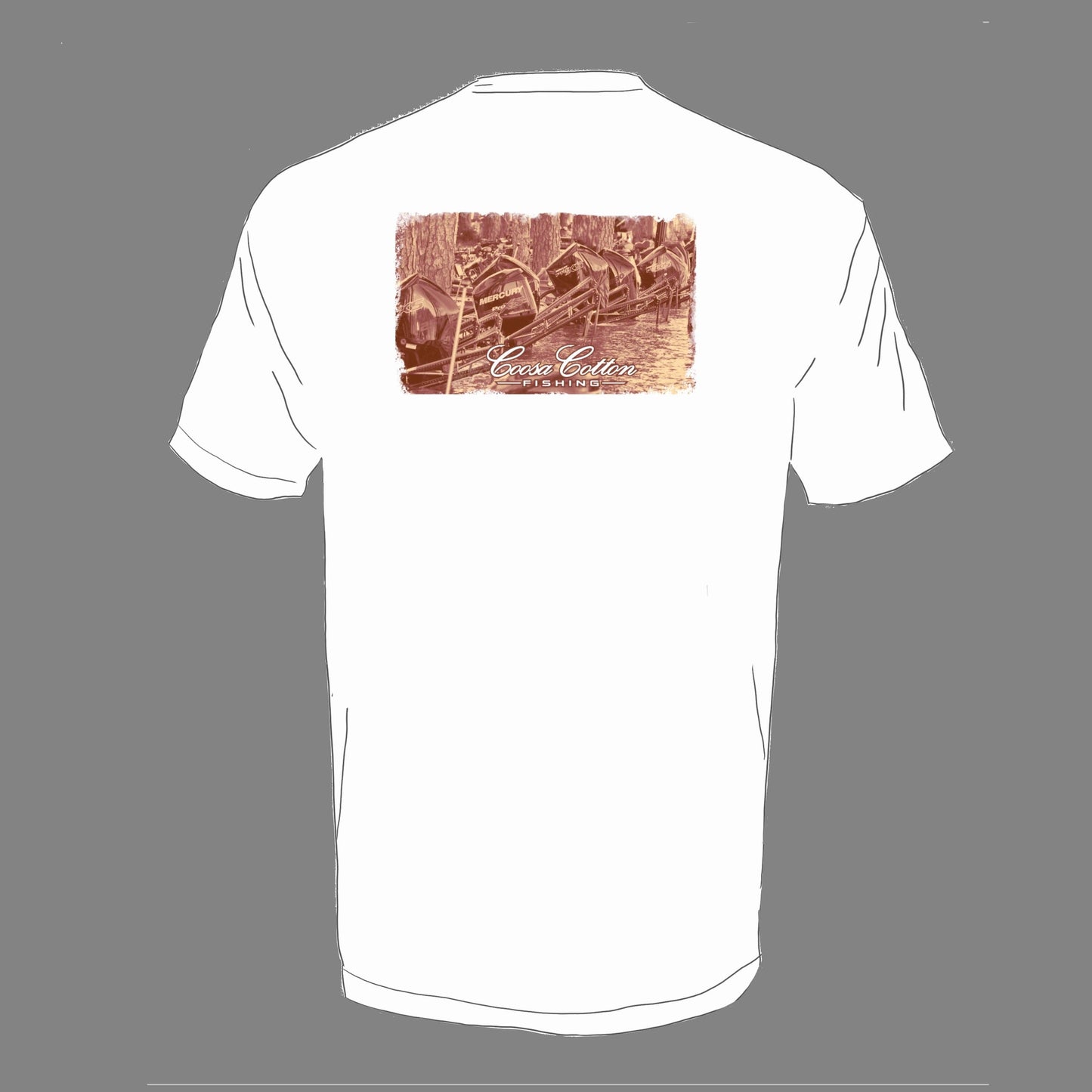 Short Sleeve Pocket Tee | Poles Down | White: Large